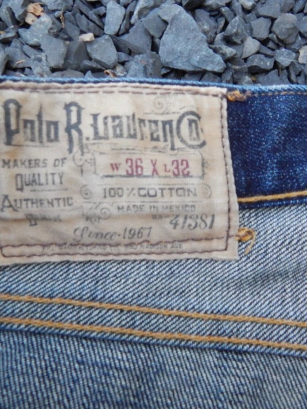 Polo by Ralph Lauren Mens Button Fly Jeans Size 36X32 - Picture 5 of 7